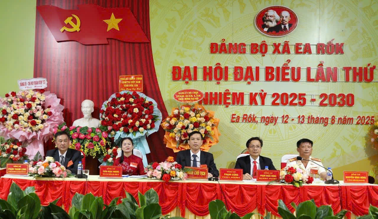 Đại Hội Đại biểu Đảng bộ xã Ea Rốk lần thứ nhất, nhiệm kỳ 2025 - 2030
