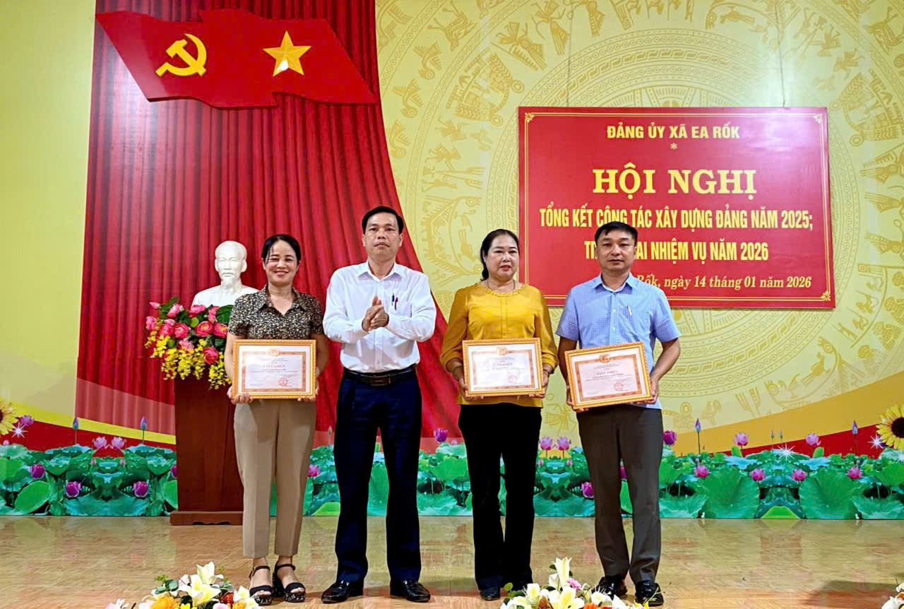 Đảng ủy Ea Rốk triển khai nhiệm vụ công tác Đảng năm 2026