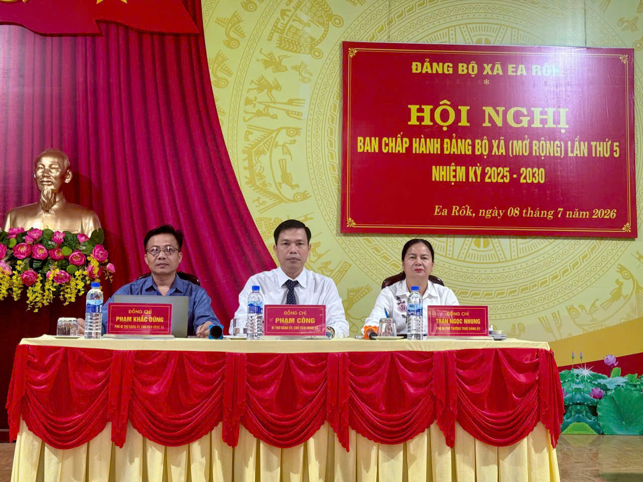 Hội nghị Ban chấp hành Đảng bộ xã Ea Rốk (Mở rộng) lần thứ 5 nhiệm kỳ 2025 – 2030