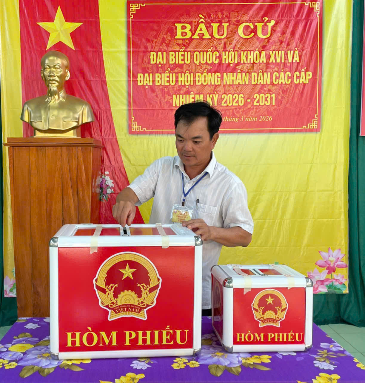 Xã Ea Rốk diễn tập công tác bầu cử