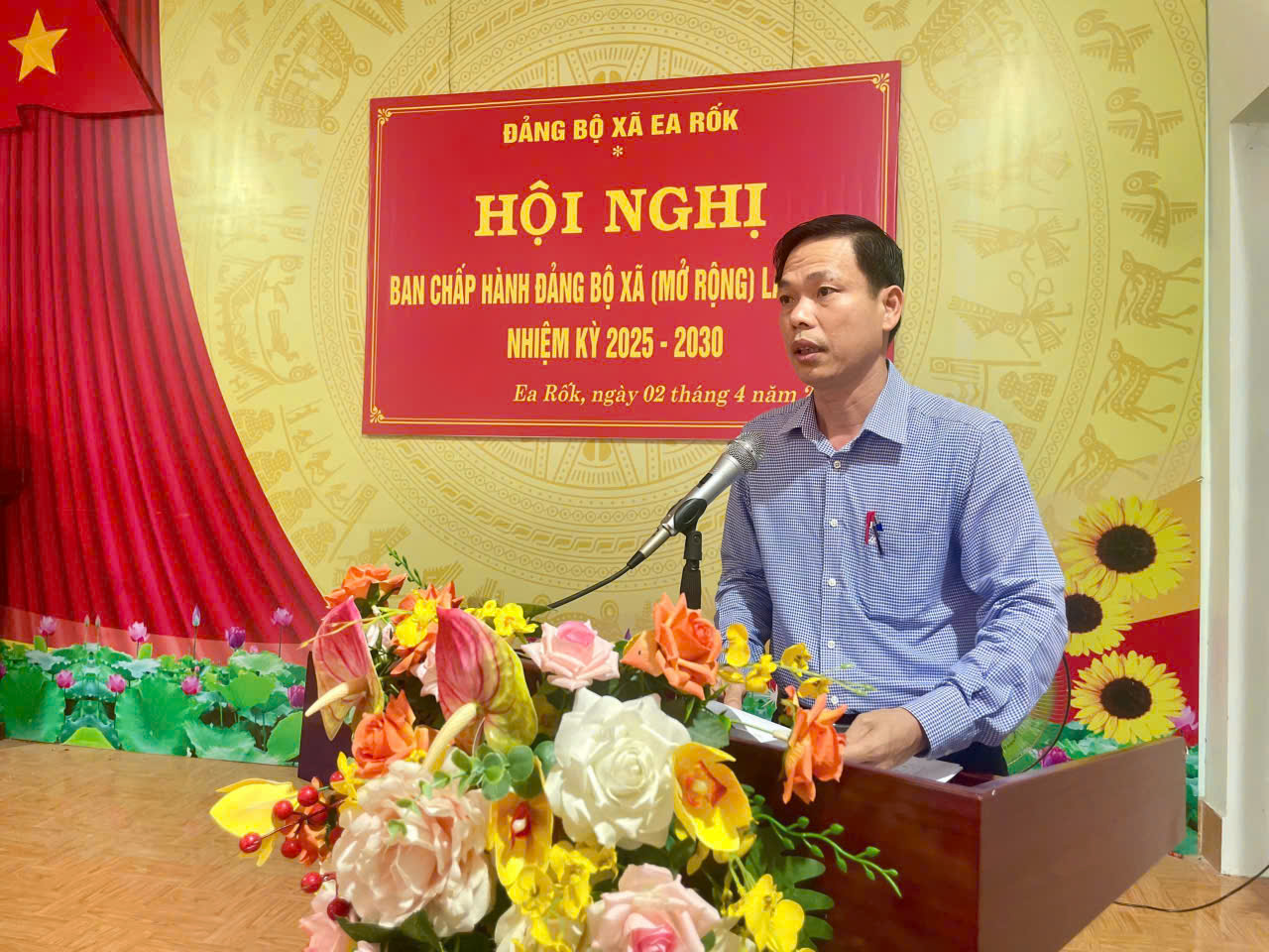 Hội nghị Ban Chấp hành Đảng bộ xã Ea Rốk lần thứ 4 (mở rộng), nhiệm kỳ 2025 – 2030
