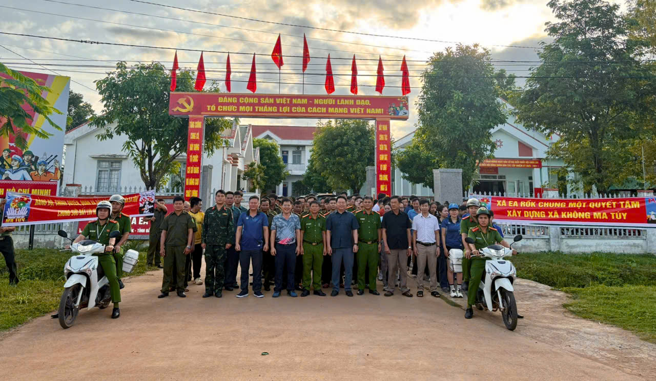 Xã Ea Rốk lan tỏa thông điệp xây dựng cộng đồng không ma túy