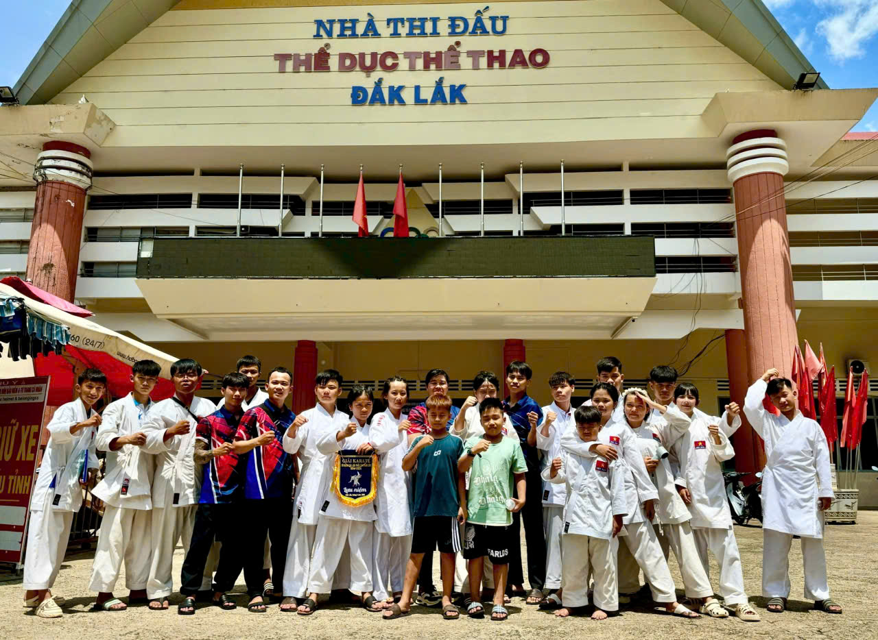Xã Ea Rốk giành 9 huy chương tại Giải Karate vô địch các lứa tuổi tỉnh Đắk Lắk năm 2026