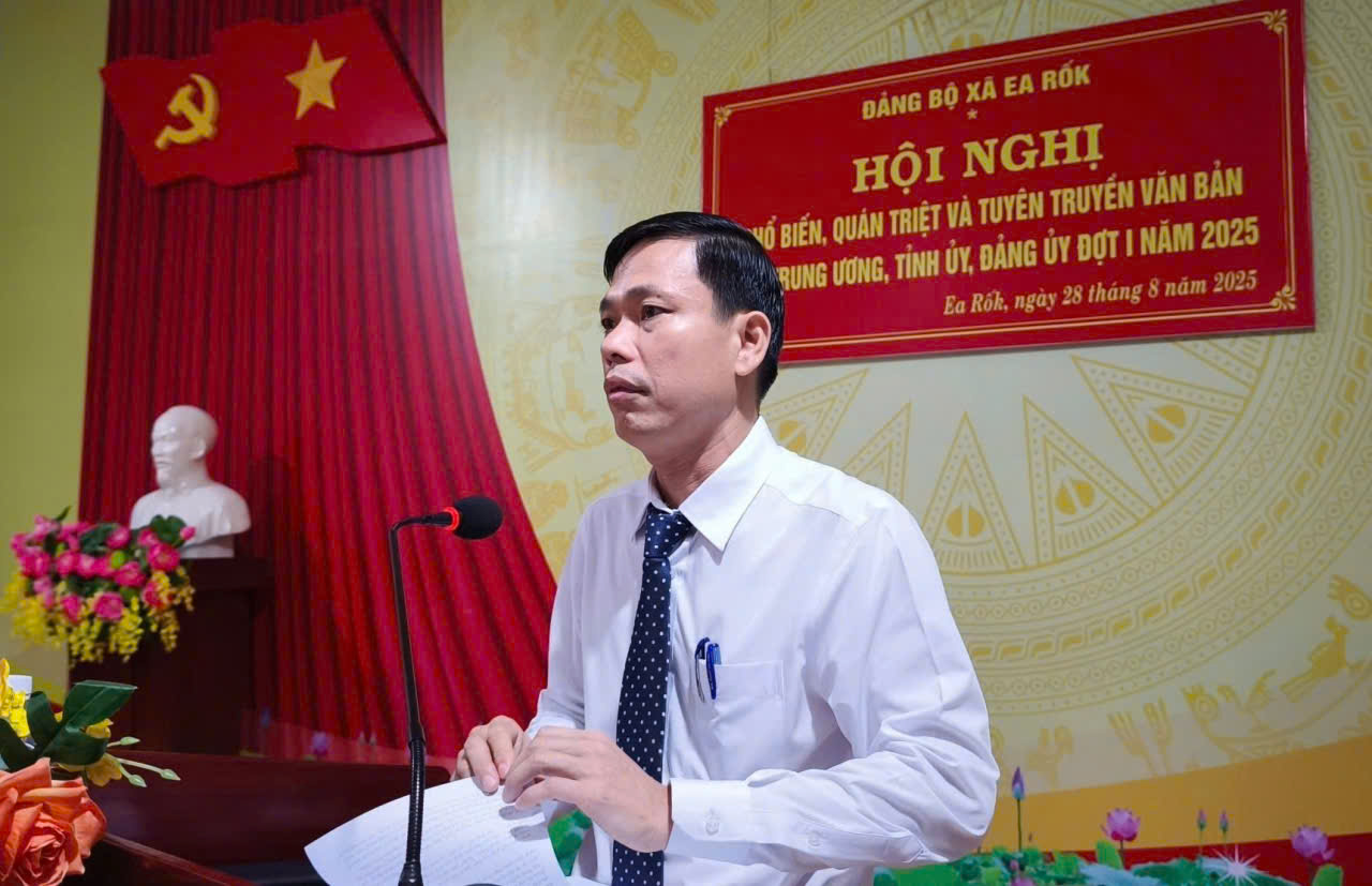 Hội nghị quán triệt văn bản của Trung ương, Tỉnh ủy và Đảng ủy đợt I năm 2025
