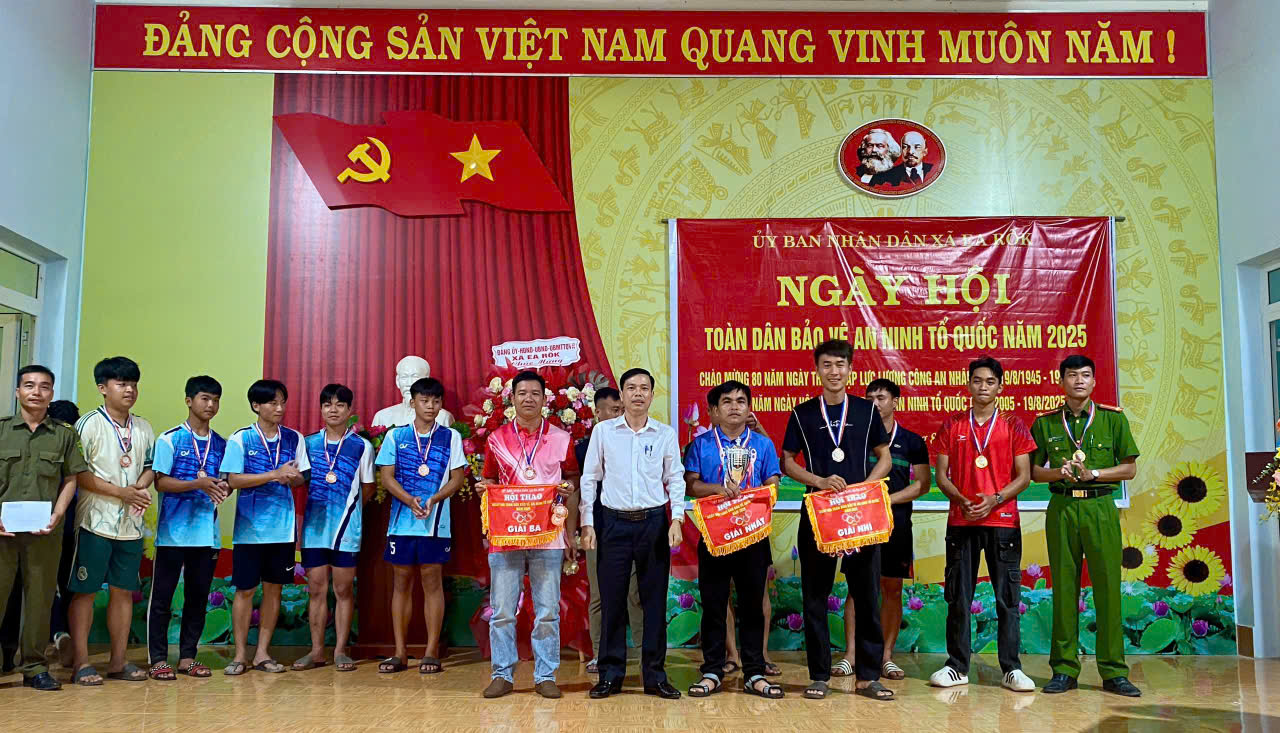 Xã Ea Rốk tổ chức Ngày hội Toàn dân bảo vệ An ninh Tổ quốc năm 2025