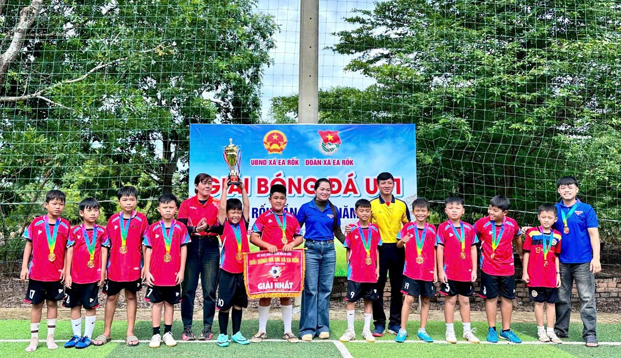 Bế mạc Giải bóng đá U11 xã Ea Rốk lần thứ I, năm 2026
