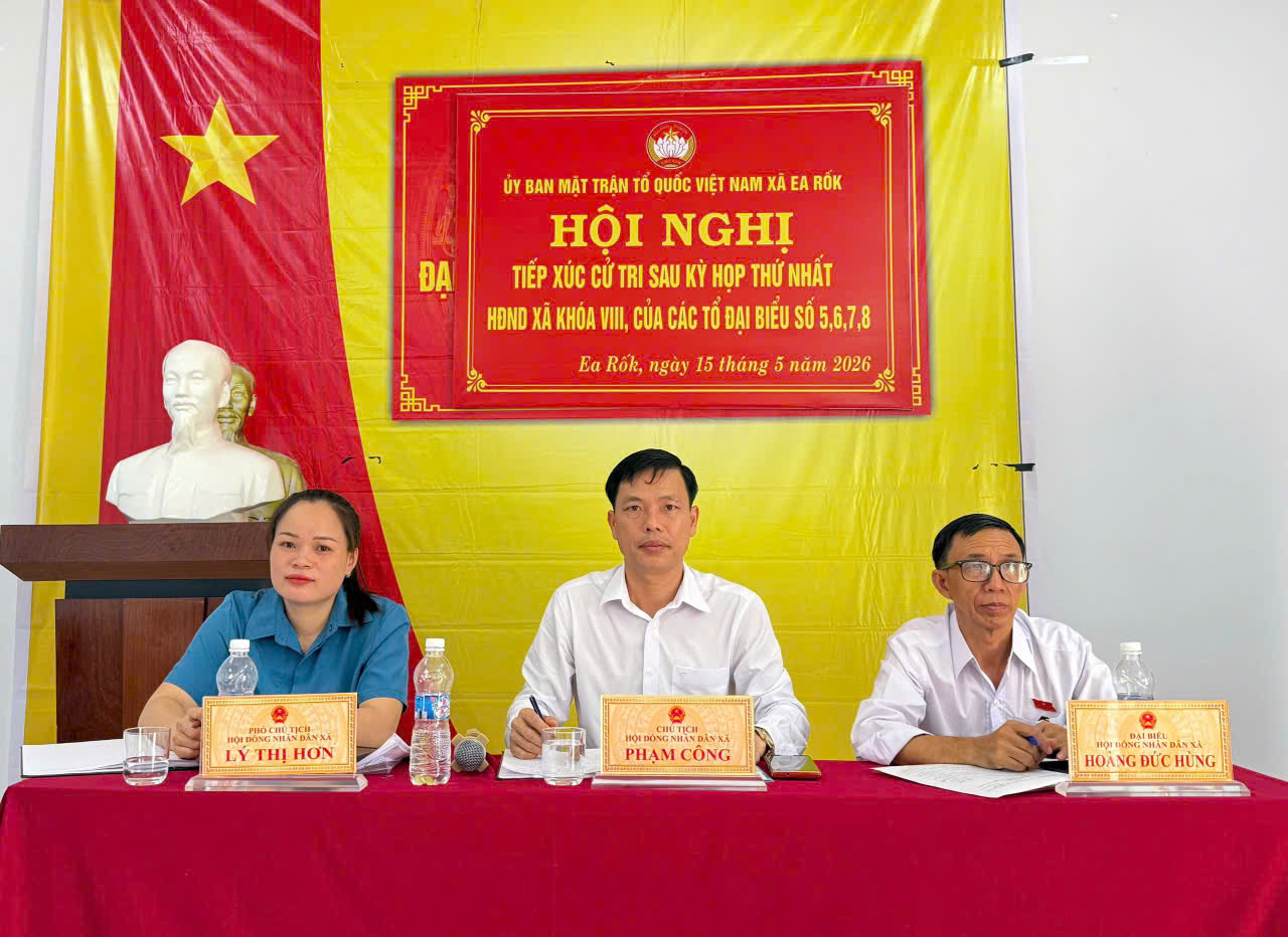 Tiếp xúc cử tri sau Kỳ họp thứ nhất HĐND xã Ea Rốk: Nhiều kiến nghị liên quan đất đai, hạ tầng, an sinh
